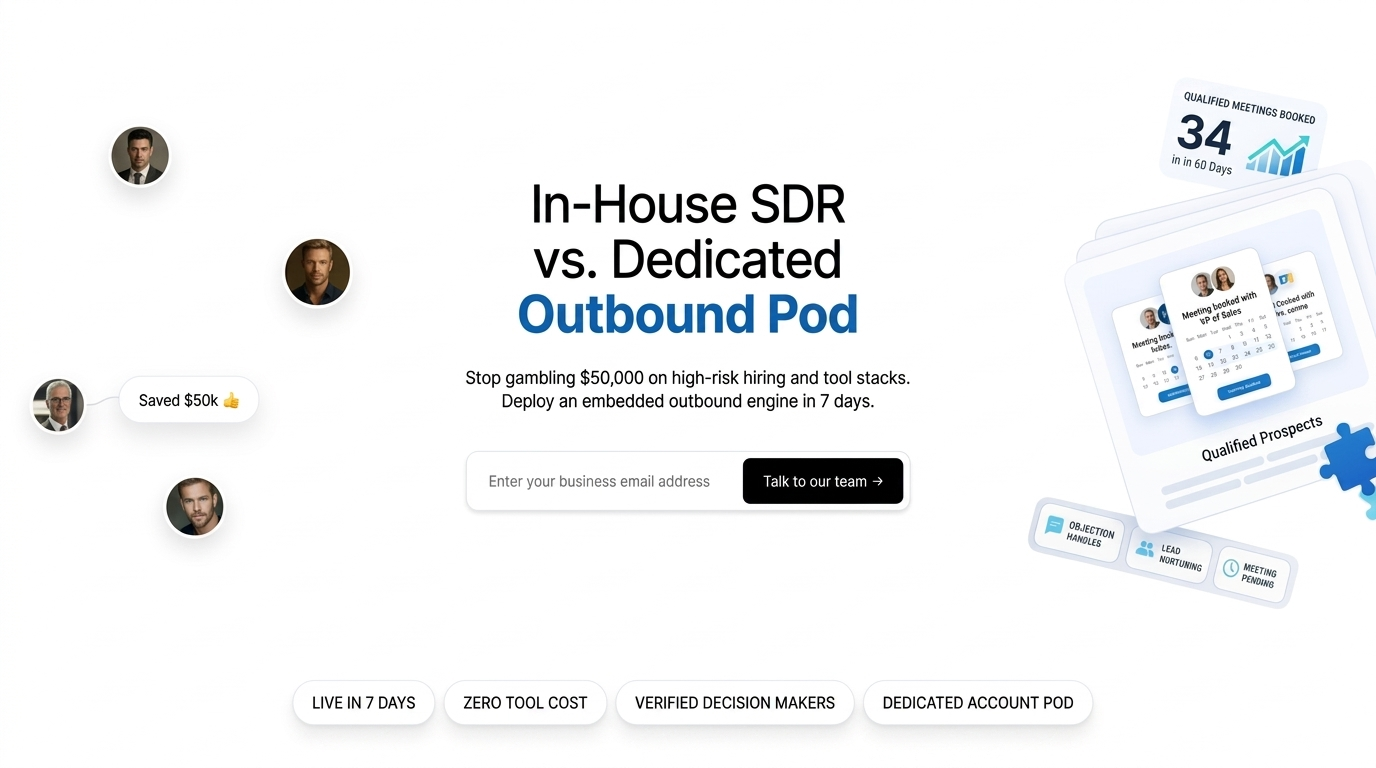 The $50,000 SDR Mistake: Why Hiring an In-House Sales Development Representative Fails in 2026 (And the Modern Fix)